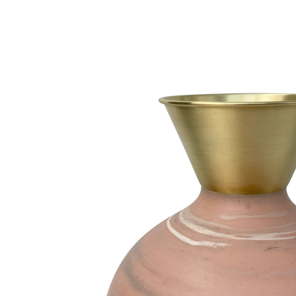 Metal Crown Vase